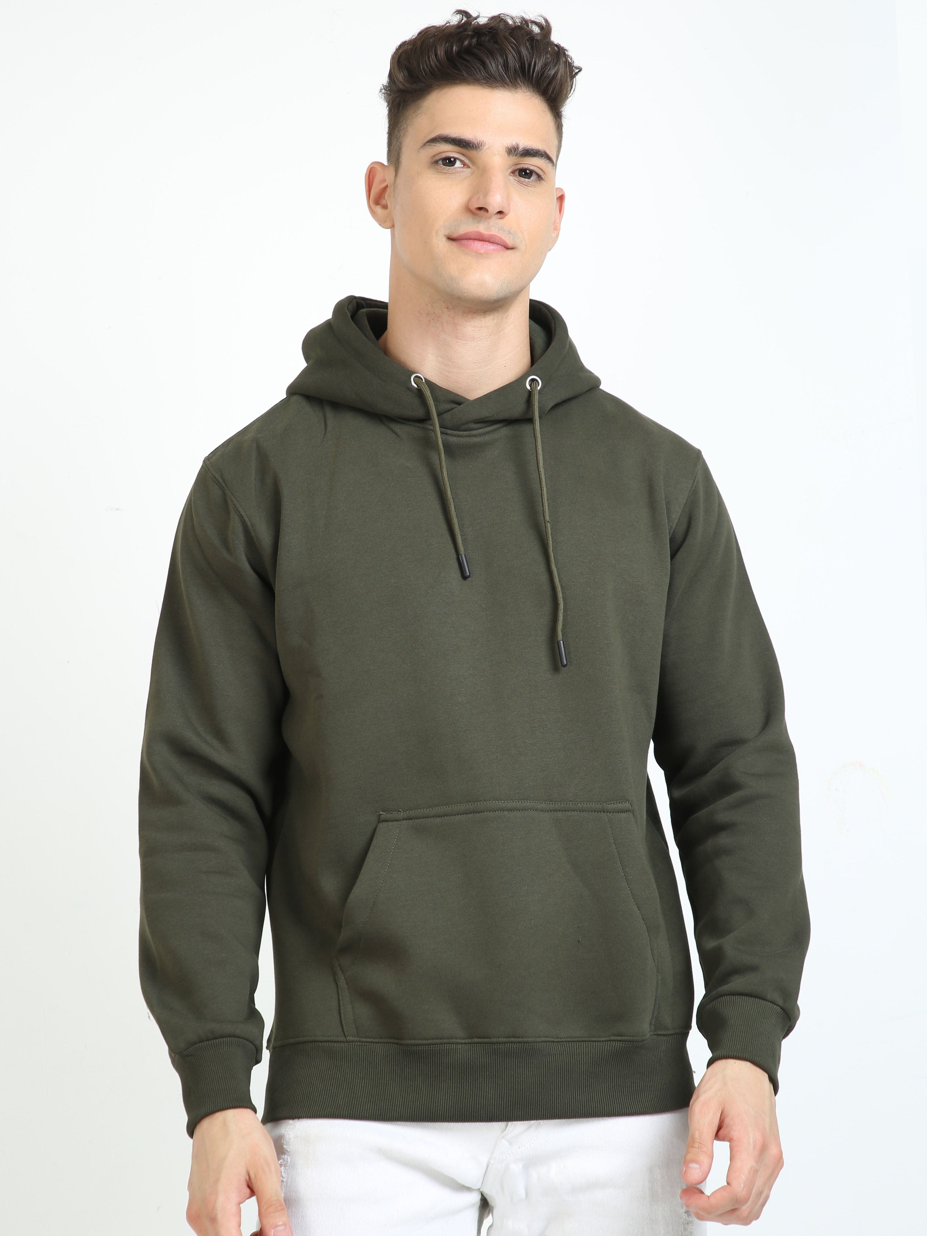 Olive hoodie sales mens