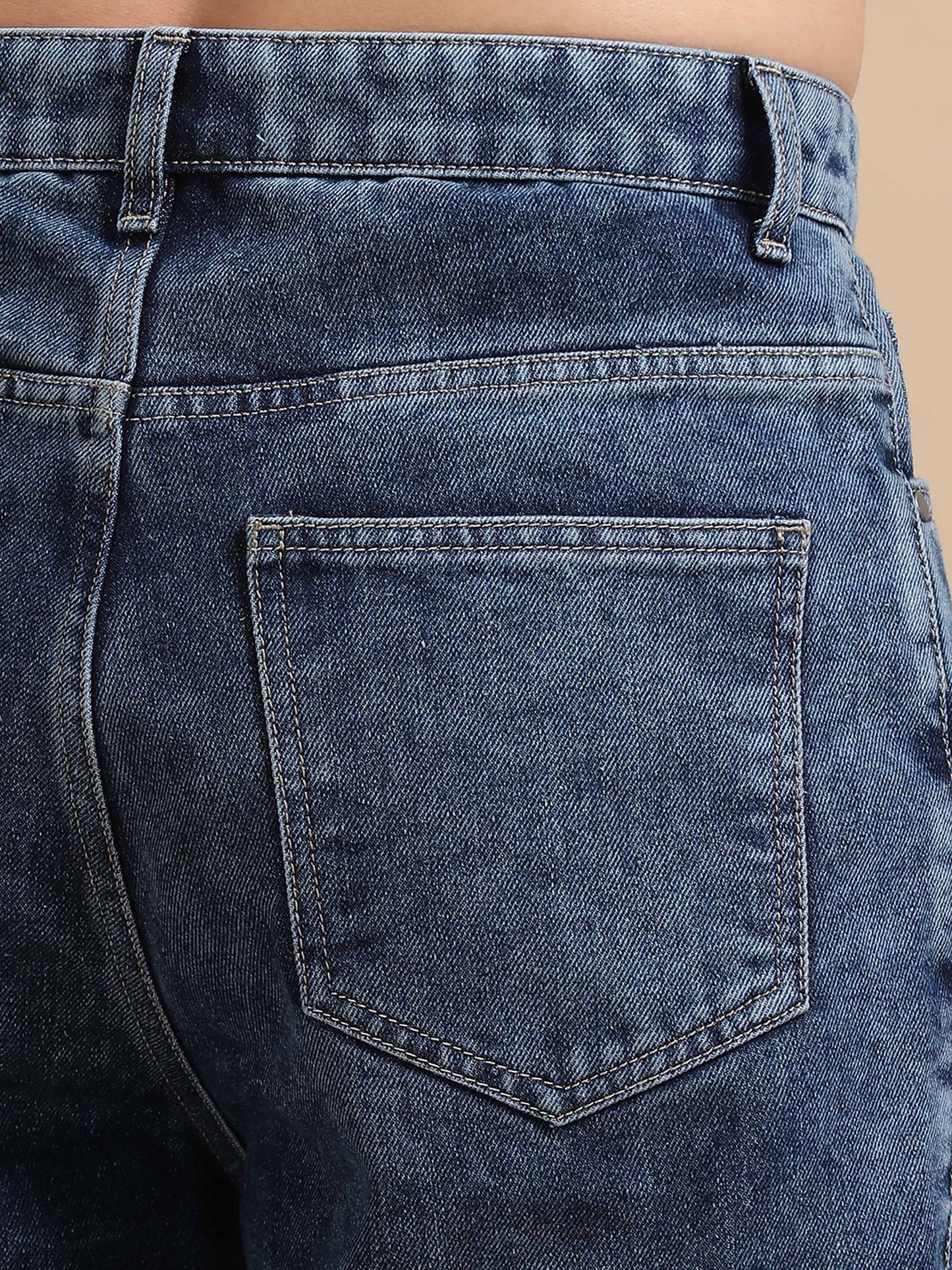 Plus Size Carbon Blue Utility Denim Cargo