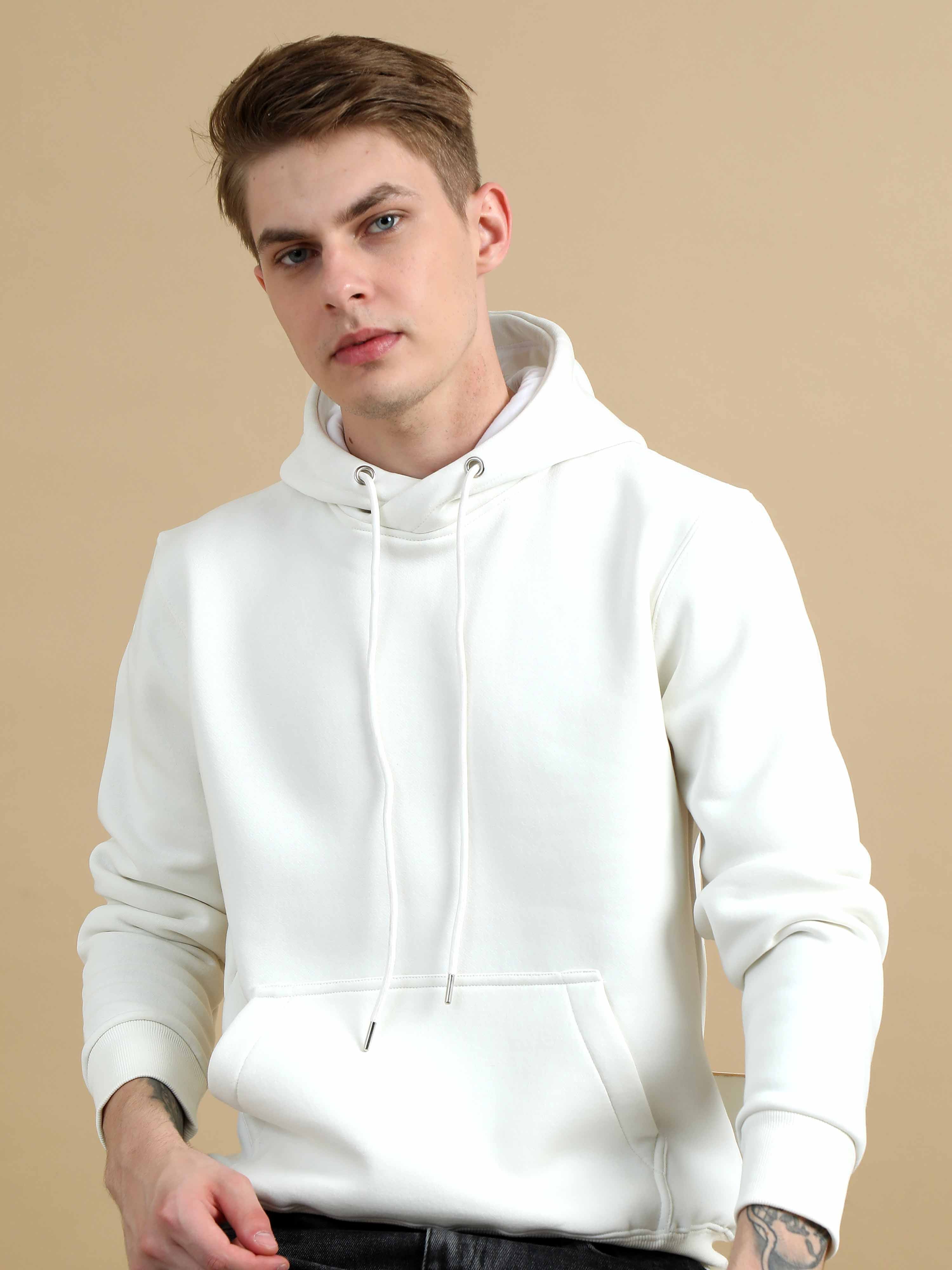 Buy Stylish Plain Hoodies for Men at Amazing Price