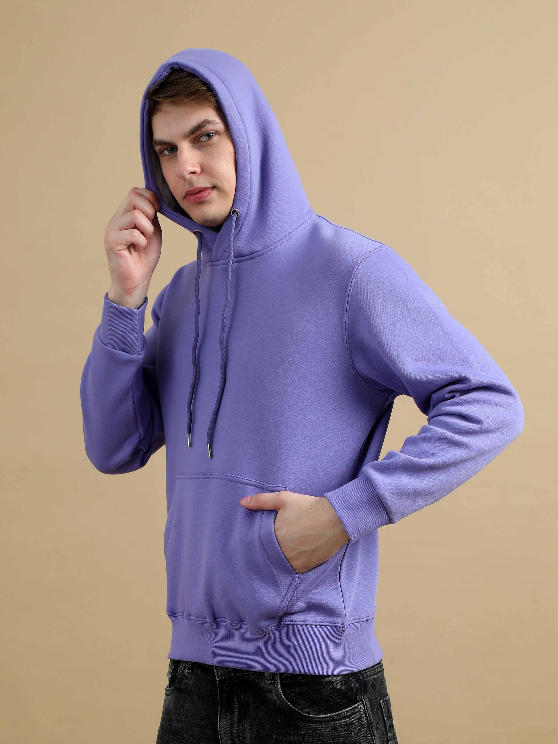 Cozy Peak Lavender Hoodie Mens