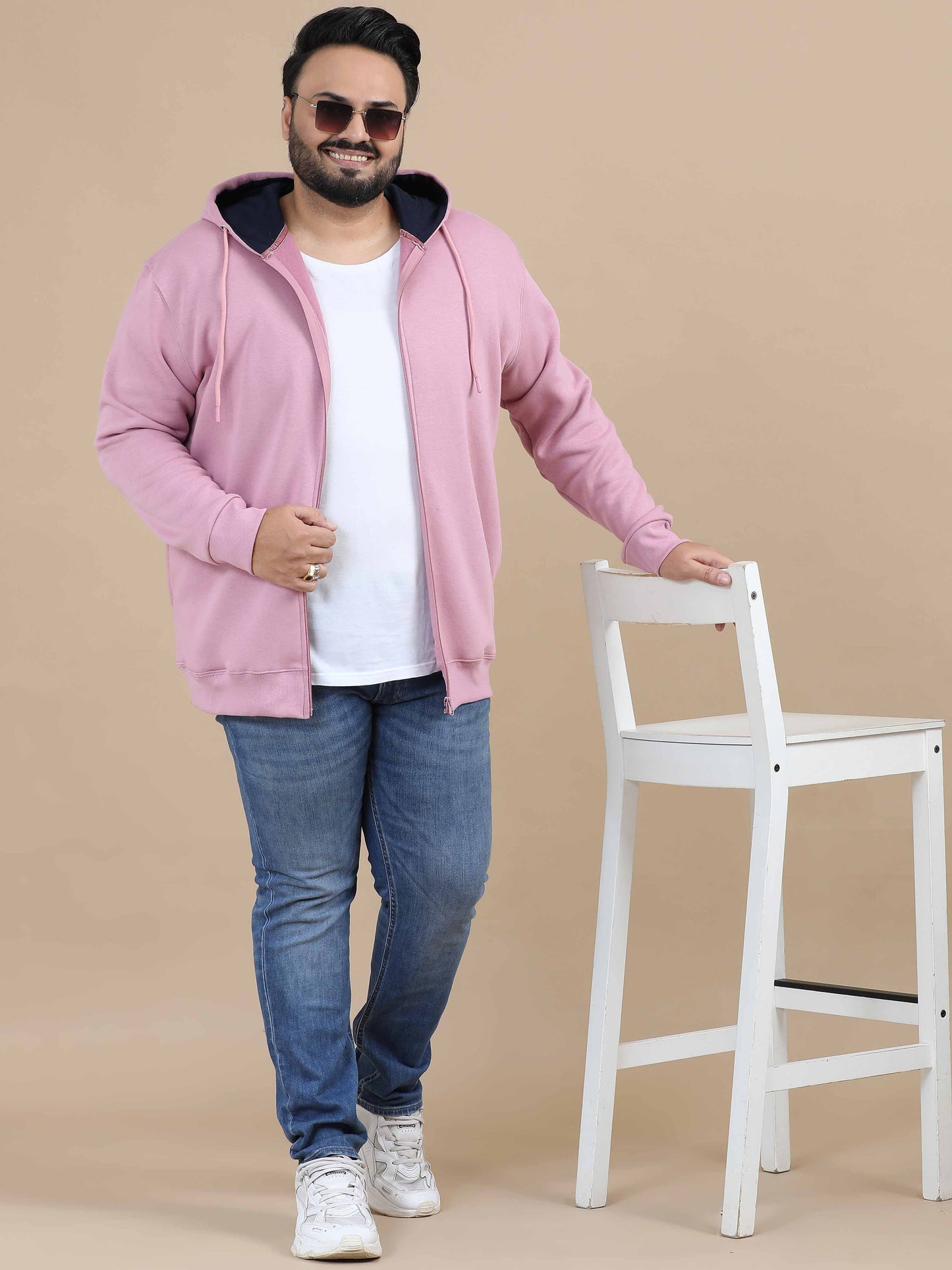 CozyPeak Plus Size Onion Pink Hoodie