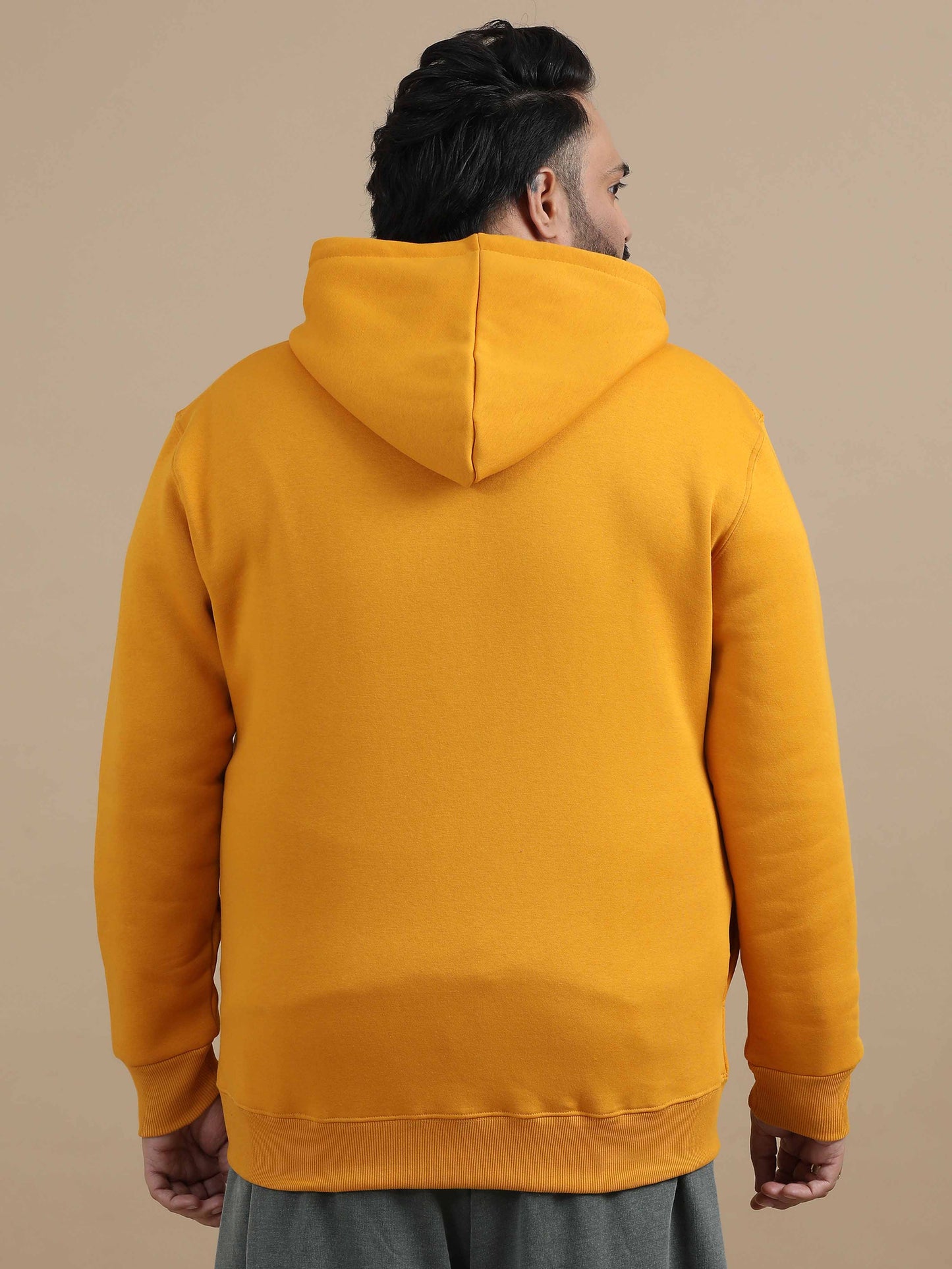 CozyPeak Plus Size Mustard Hoodie