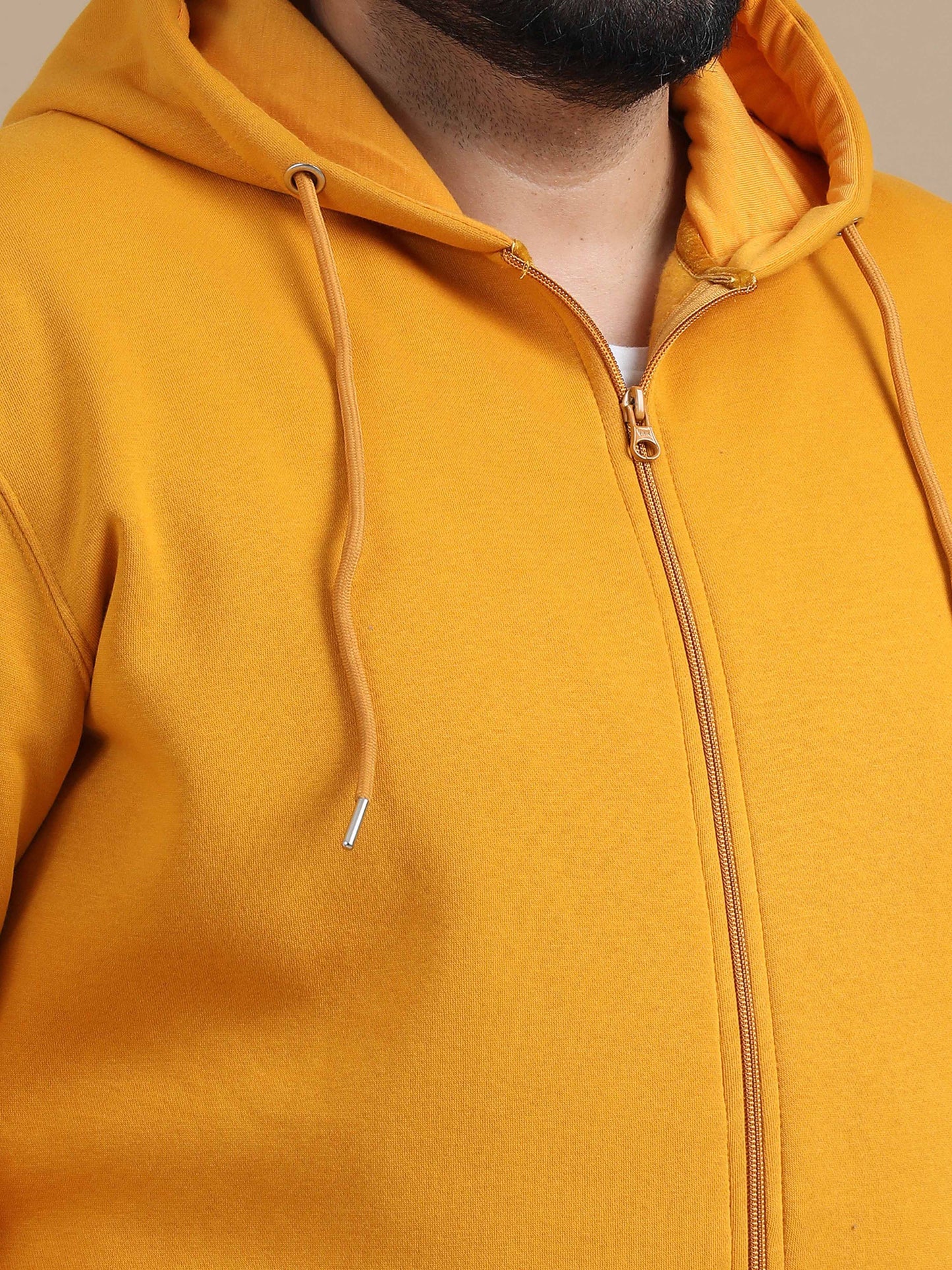 CozyPeak Plus Size Mustard Hoodie