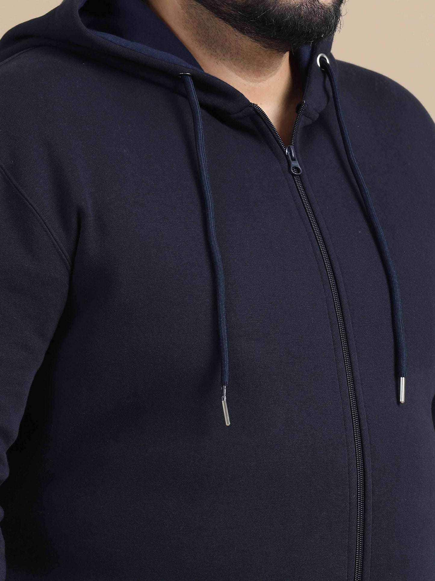 CozyPeak Plus Size Navy Hoodie