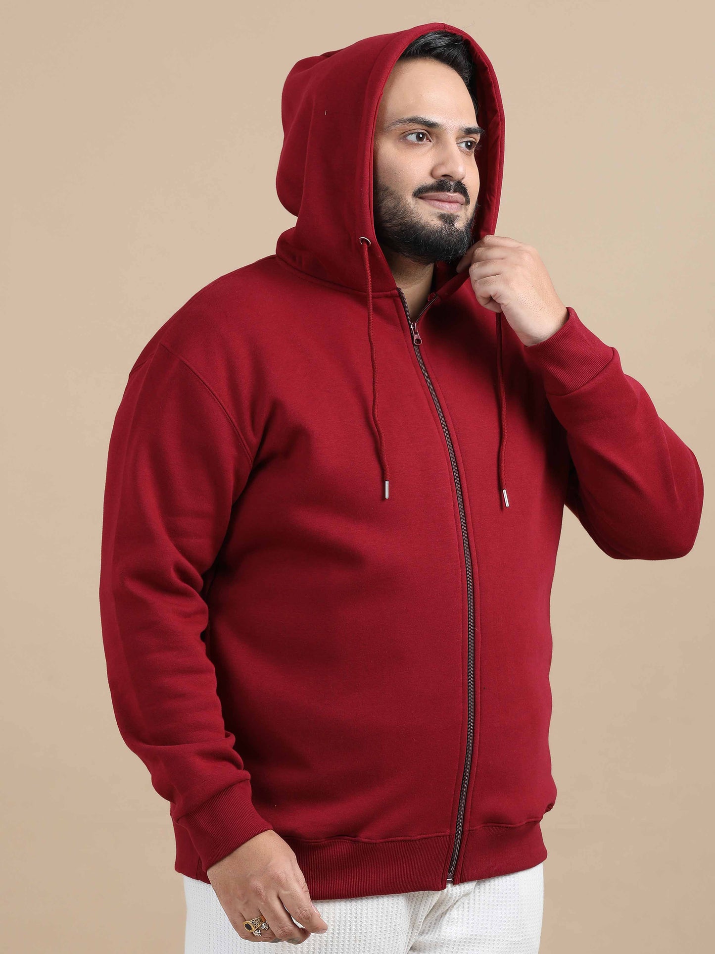 CozyPeak Plus Size Red Hoodie