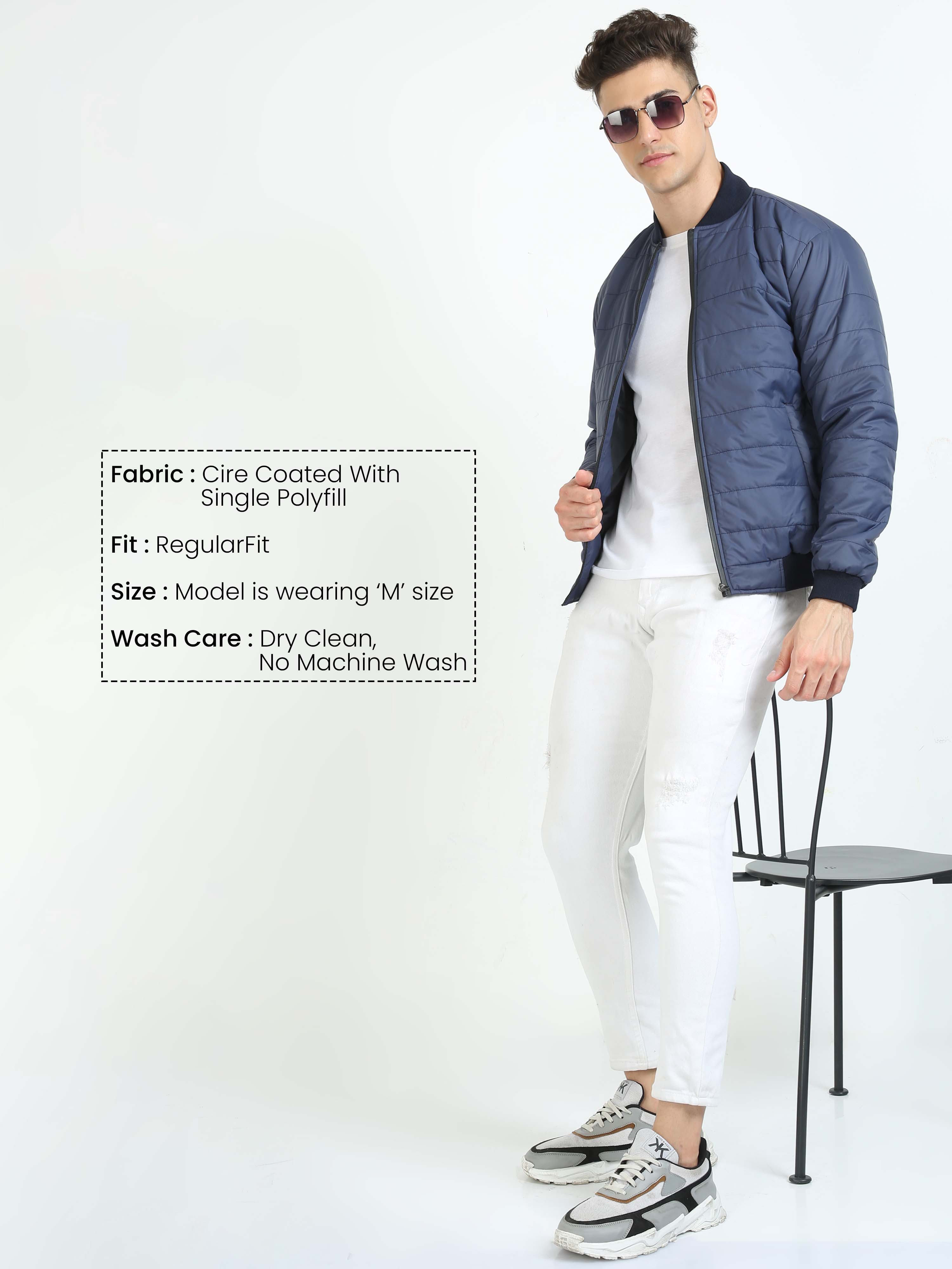 Buy Trendy Navy blue jacket mens Online in India – Finch