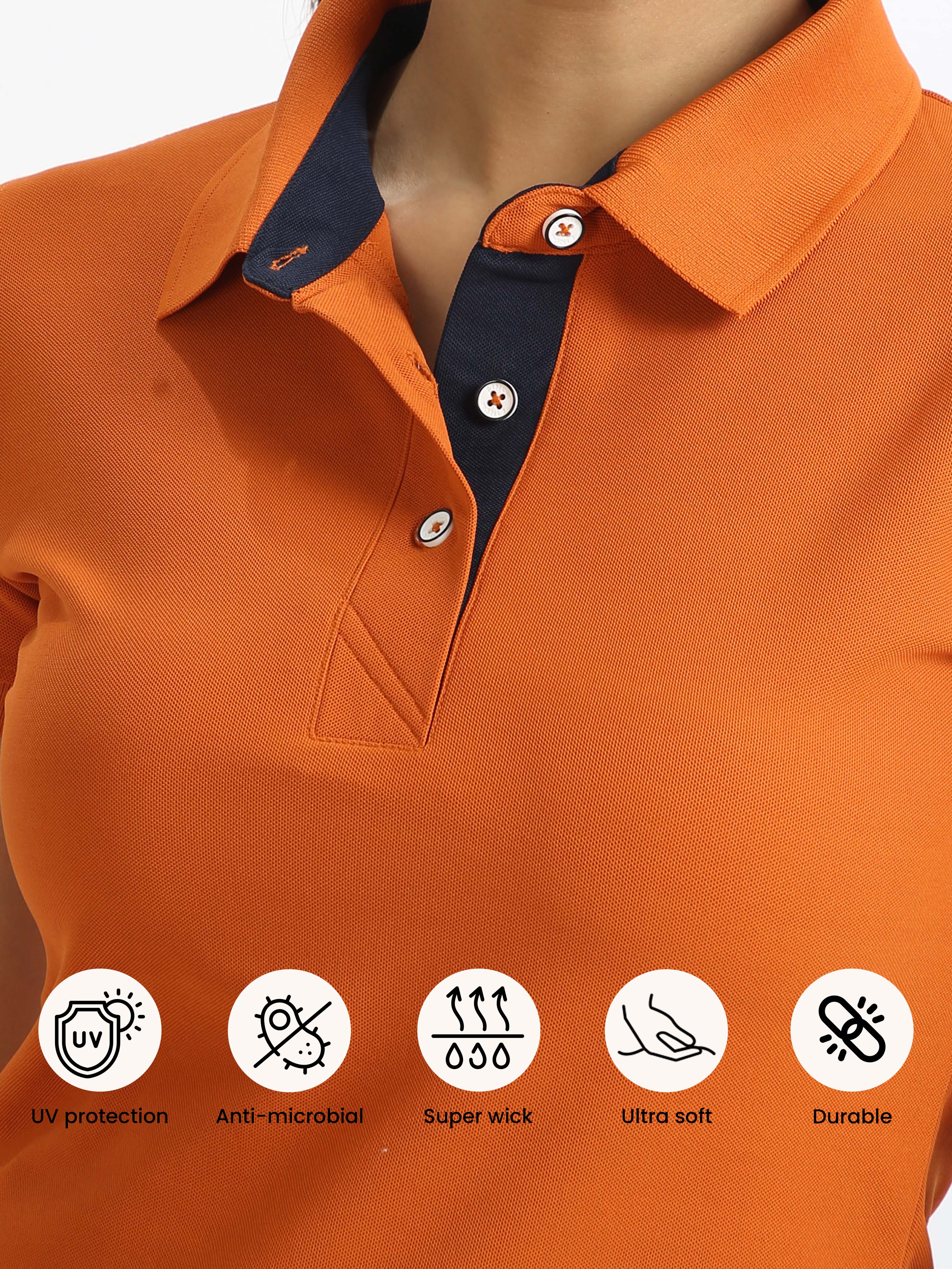 Woody Orange Women's Polo T-shirt