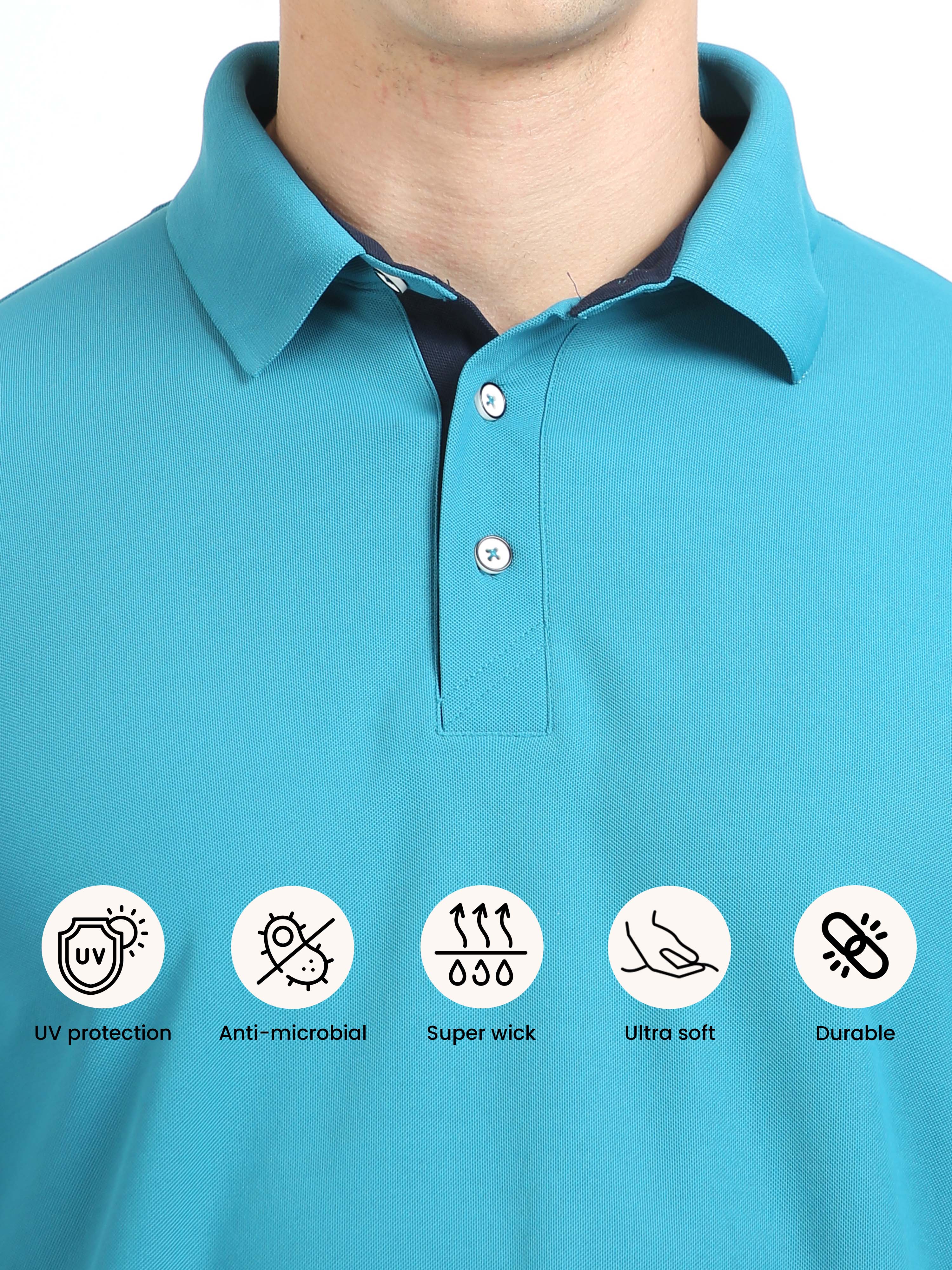 Harbour Blue Men's Polo T-shirt