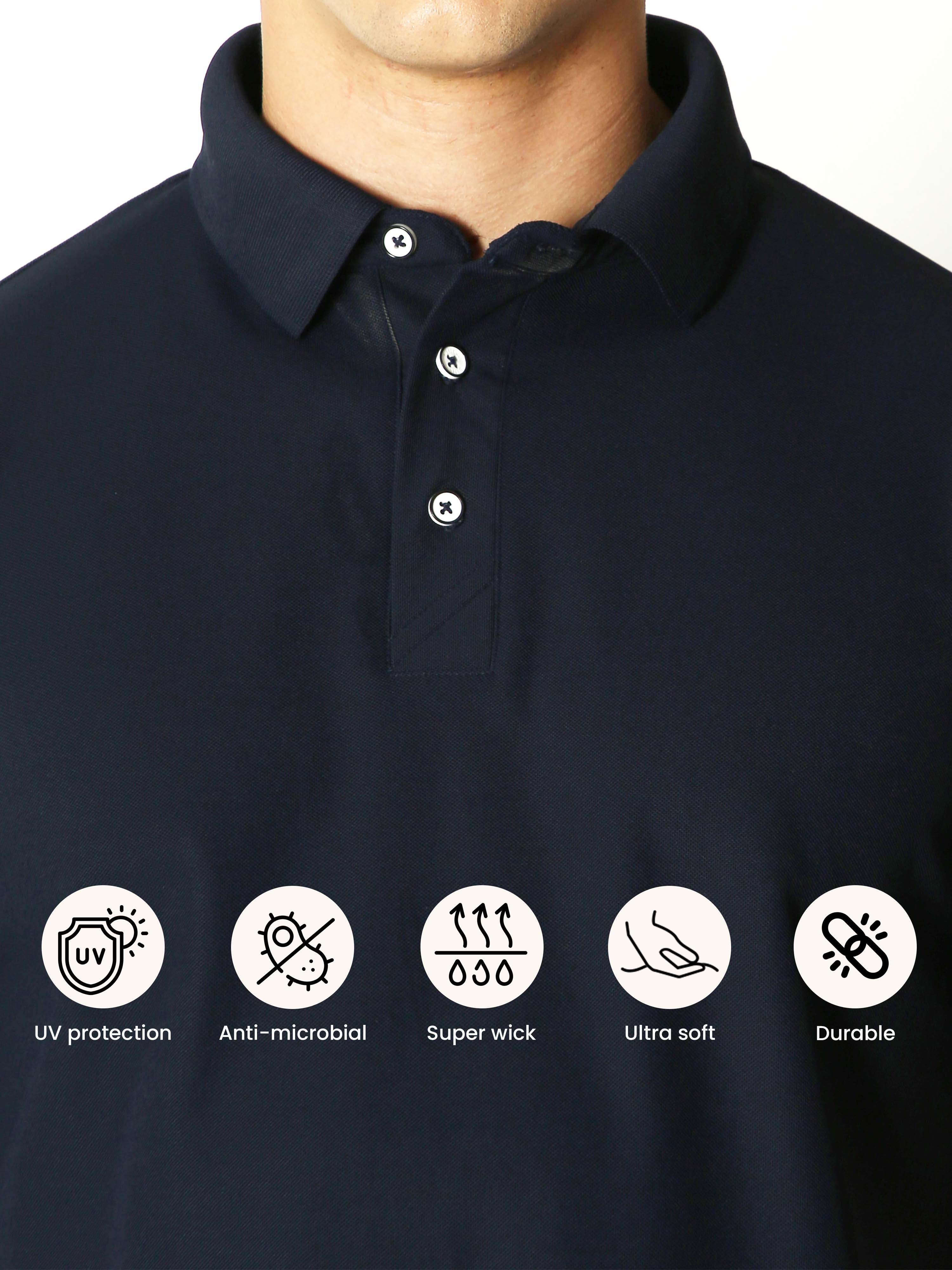 True Navy Men's Polo T-shirt