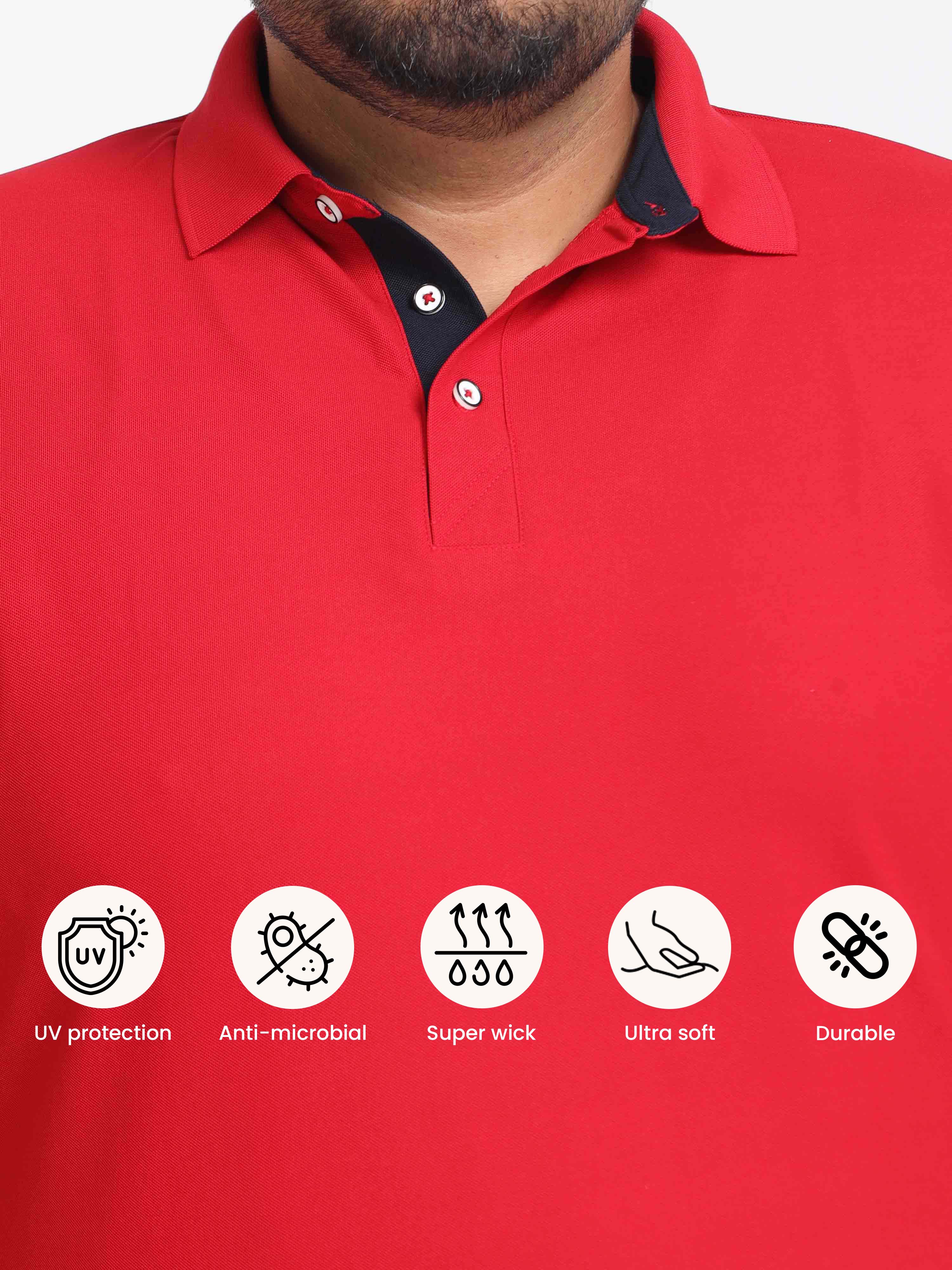 Kelsey (Plus Size) Ethnic Polo Top (Unisex) main image 1
