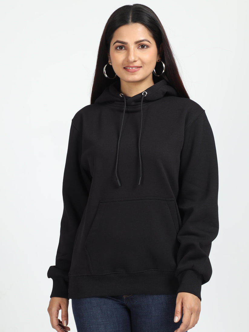 Buy Trendy Black Hoodie For Women at Online Finch — free download