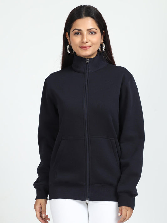 Navy Blue Highneck sweatshirt
